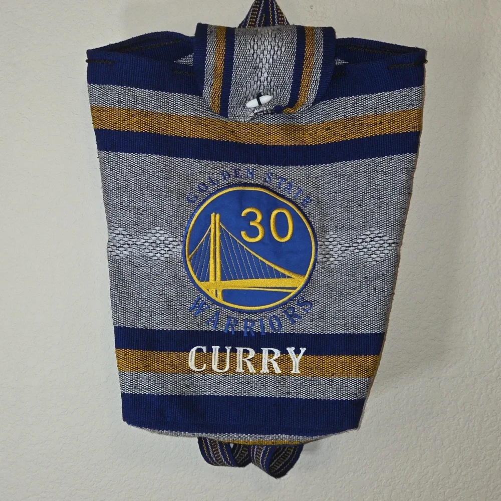 Golden State Warriors NBA Basketball Soft Blue Backpack Sac
